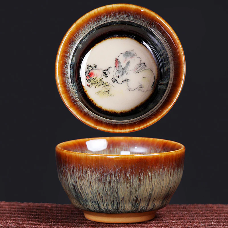 Buddha Stones 12 Zodiaco cinese Modello Tazza da tè in ceramica Kung Fu Jian Cinese Zhan Tazza da tè 73ml - Image 11