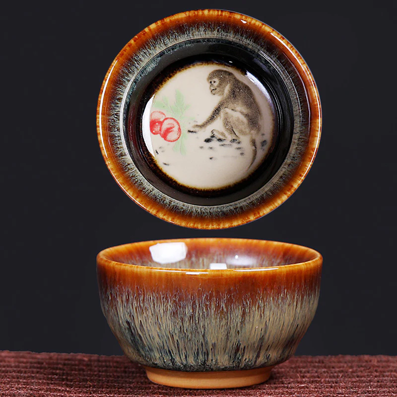 Buddha Stones 12 Zodiaco cinese Modello Tazza da tè in ceramica Kung Fu Jian Cinese Zhan Tazza da tè 73ml - Image 15