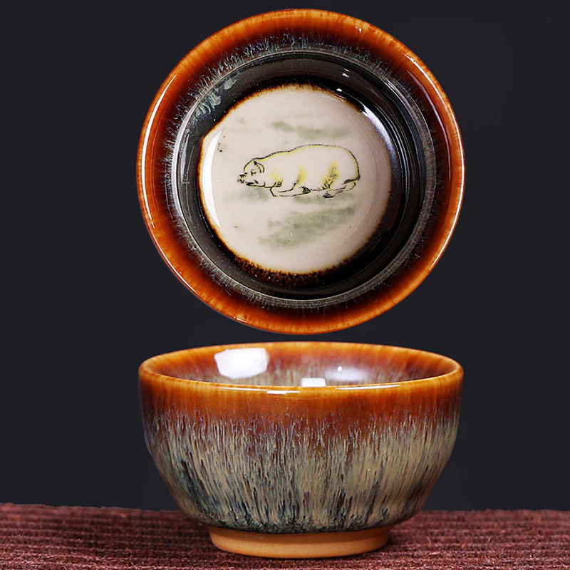 Buddha Stones 12 Zodiaco cinese Modello Tazza da tè in ceramica Kung Fu Jian Cinese Zhan Tazza da tè 73ml - Image 18