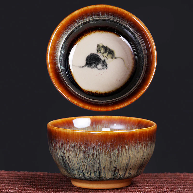 Buddha Stones 12 Zodiaco cinese Modello Tazza da tè in ceramica Kung Fu Jian Cinese Zhan Tazza da tè 73ml - Image 6
