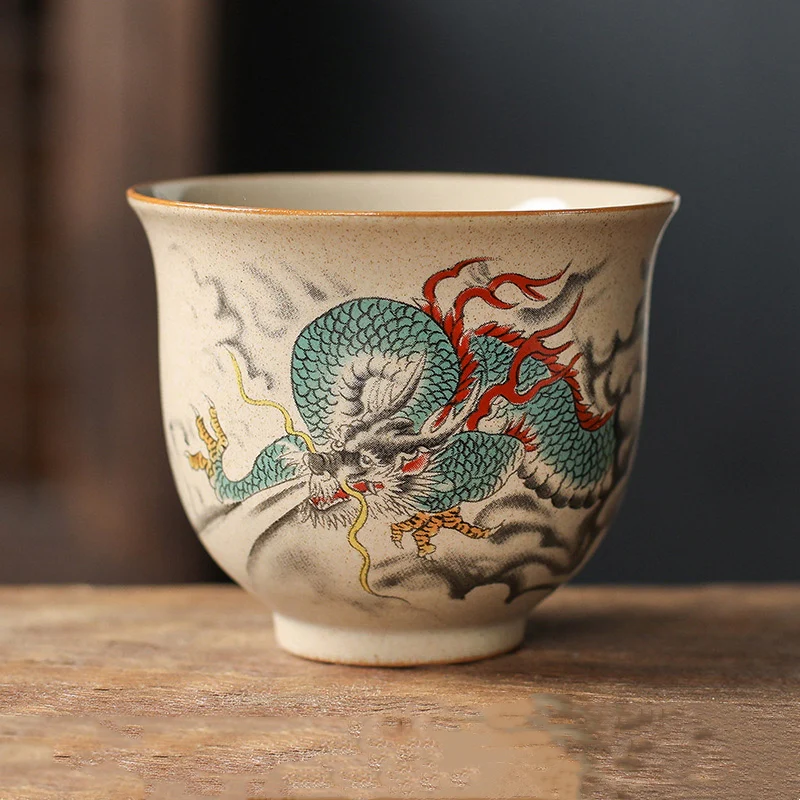 Buddha Stones 12 Zodiaco cinese Tazza da tè in ceramica Tazza da tè Kung Fu 130ml - Image 3