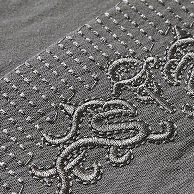 Buddha Stones 2 pezzi semplice Tang Suit uomo Frog-Bottone manica lunga camicia pantaloni set - Image 7