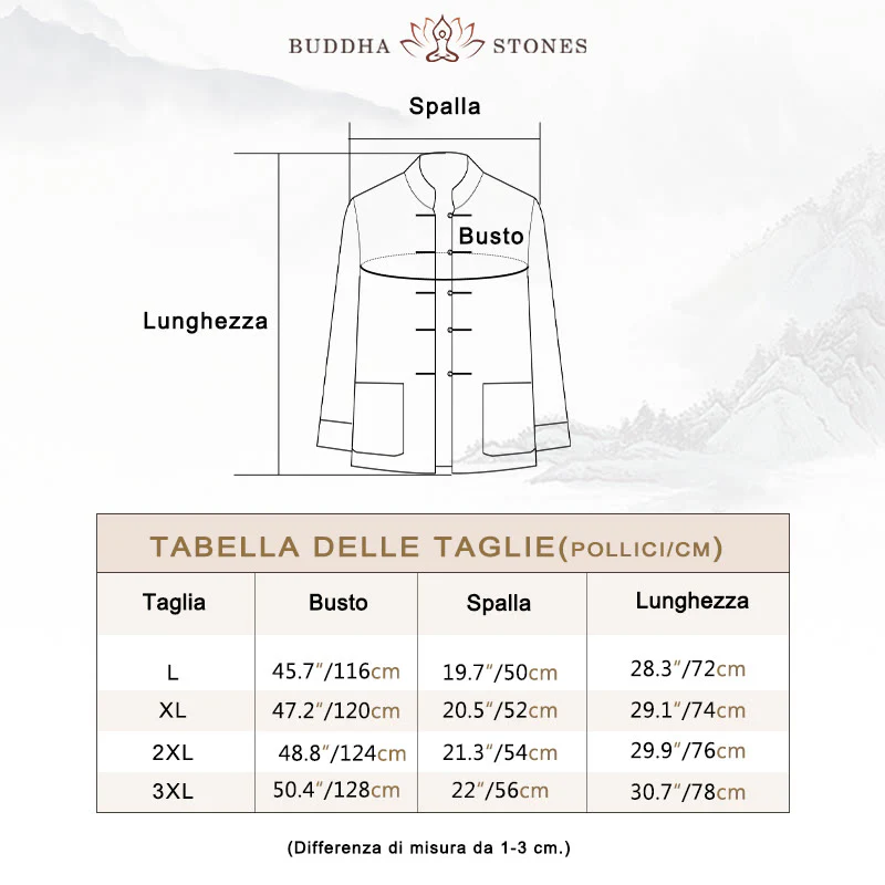 Buddha Stones 2 pezzi Tang Suit Drago Rana-bottone Uomo Manica Lunga Camicia Pantaloni Abbigliamento Set - Image 7