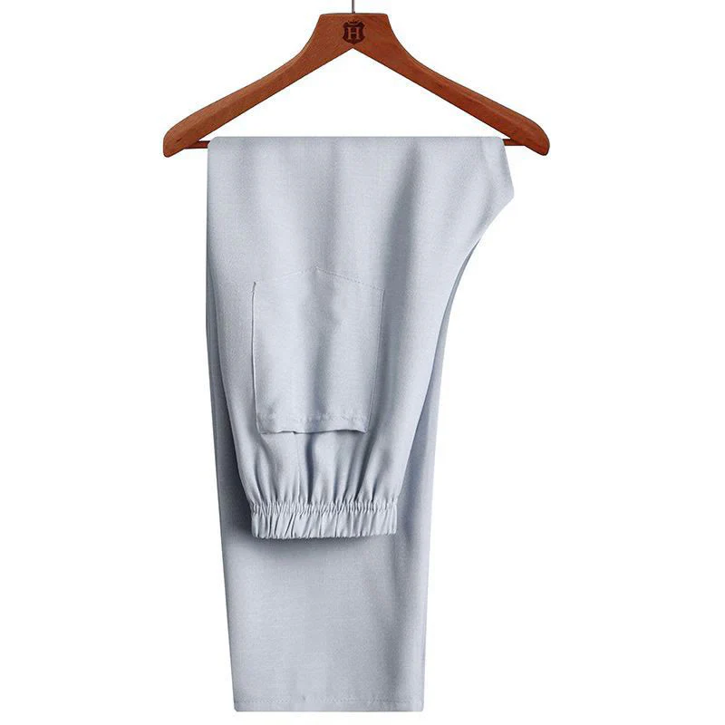 Set di 2 pezzi di tuta da uomo con bottoni a rana, camicia a maniche lunghe e pantaloni, in tinta unita, Buddha Stones - Image 14