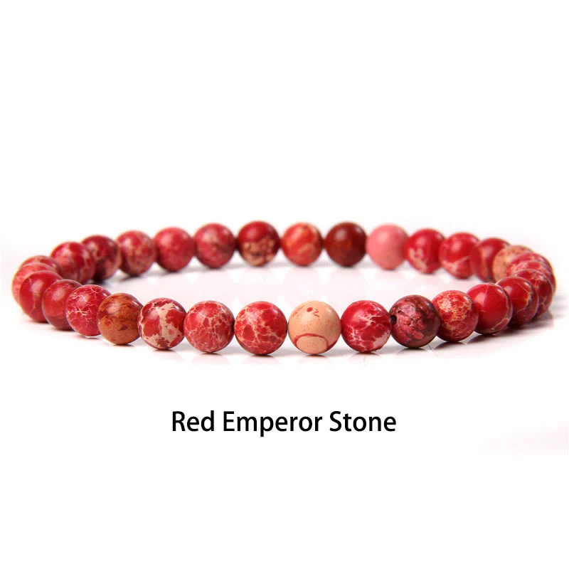 Buddha Stones 6mm Varie Pietre Cristallo Nero Glitter Pietra Occhio di Tigre Rosso Perline Braccialetto di Protezione - Image 16