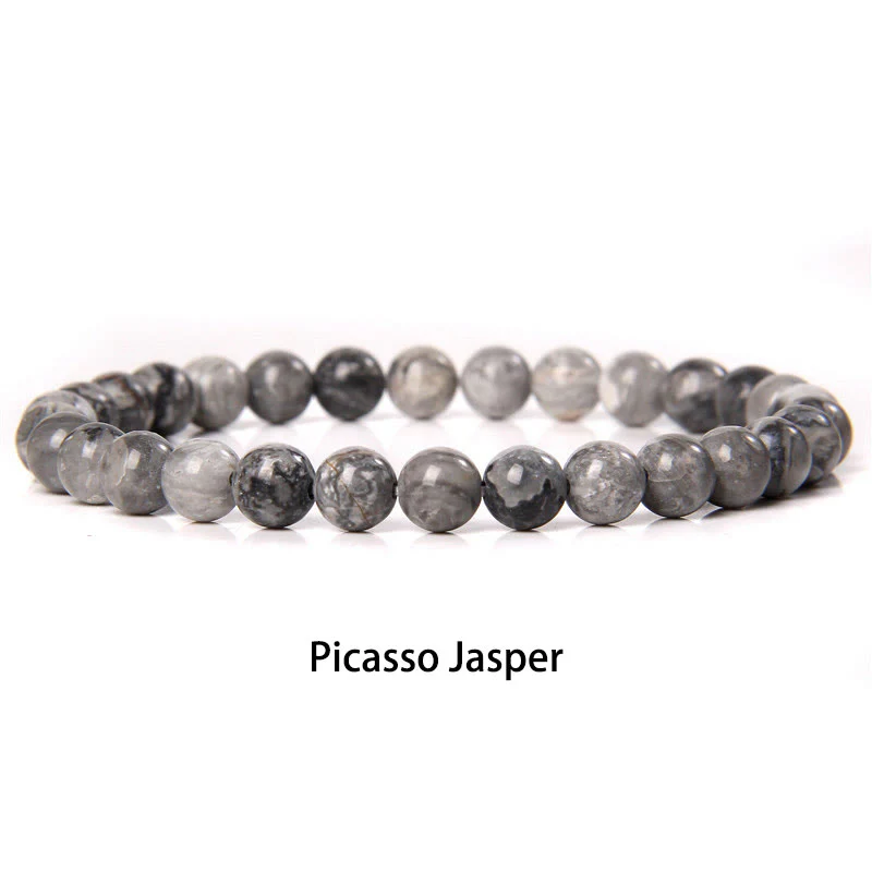Buddha Stones 6mm Varie Pietre Cristallo Nero Glitter Pietra Occhio di Tigre Rosso Perline Braccialetto di Protezione - Image 46