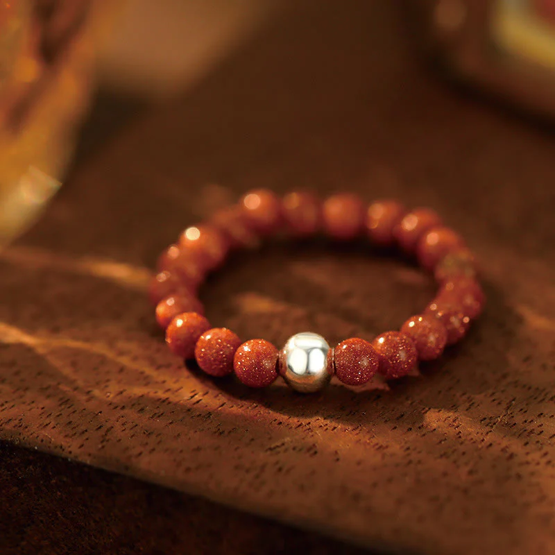 Buddha Stones 925 Sterling Silver Crystal Beads White Jade Black Onyx Blessing Anello elastico - Image 12