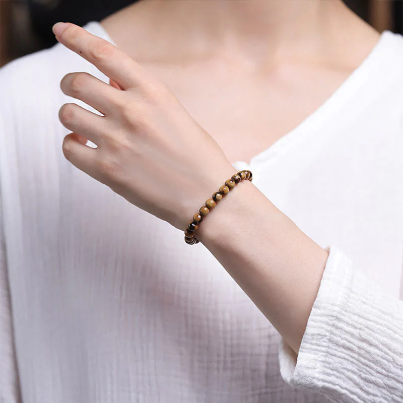 Buddha Stones 925 Sterling Silver Natural Golden Sea Willow Zakiram Dea della Ricchezza Fortuna Fu Carattere Braccialetto di Successo - Image 11