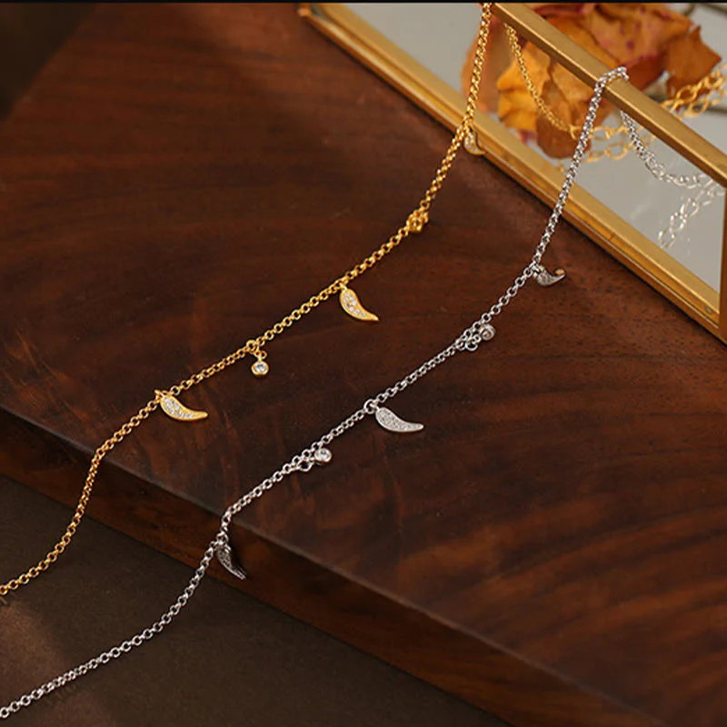 Buddha Stones 925 Sterling Silver Zircone Piccolo Pepe Ciondolo Protezione Cavigliera - Image 14