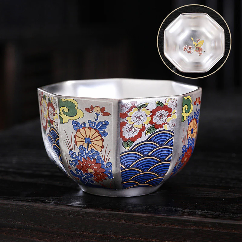 Buddha Stones Fiori di crisantemo Tazza da tè in ceramica Tazza da tè Kung Fu - Image 10