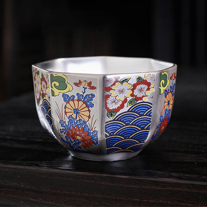 Buddha Stones Fiori di crisantemo Tazza da tè in ceramica Tazza da tè Kung Fu - Image 11