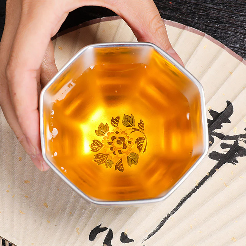 Buddha Stones Fiori di crisantemo Tazza da tè in ceramica Tazza da tè Kung Fu - Image 13