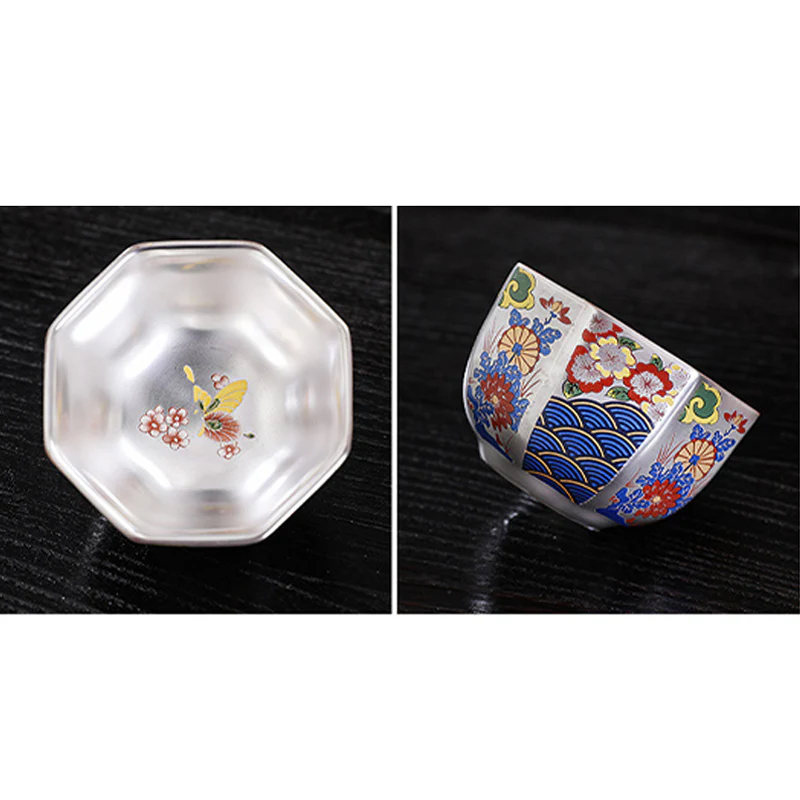 Buddha Stones Fiori di crisantemo Tazza da tè in ceramica Tazza da tè Kung Fu - Image 14