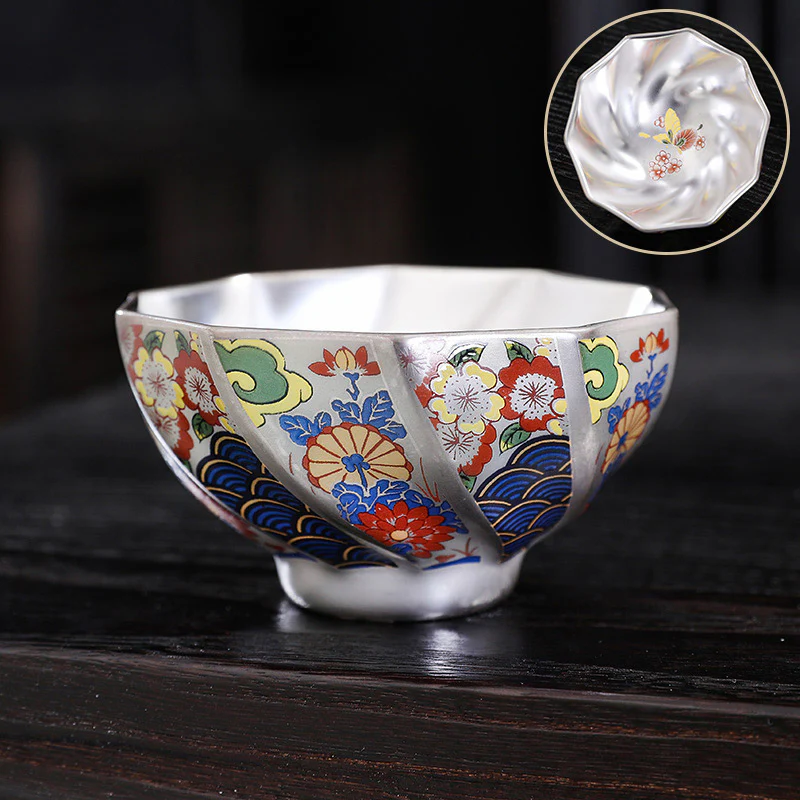 Buddha Stones Fiori di crisantemo Tazza da tè in ceramica Tazza da tè Kung Fu - Image 15