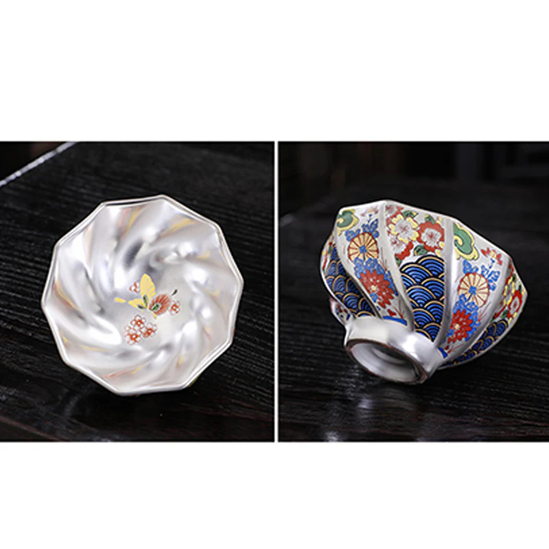 Buddha Stones Fiori di crisantemo Tazza da tè in ceramica Tazza da tè Kung Fu - Image 18