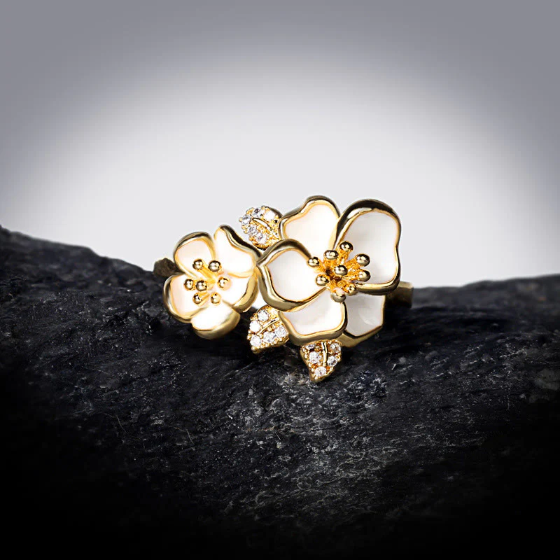 Buddha Stones Anello Daisy Copper Luck Balance - Image 5