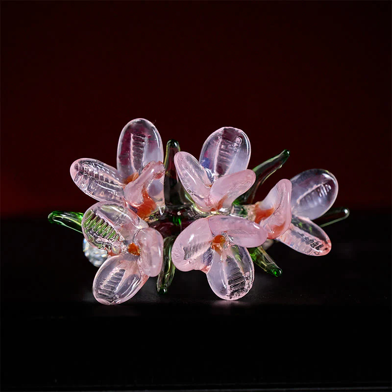 Buddha Stones Anello della saggezza con fiore di pero Liuli - Image 13