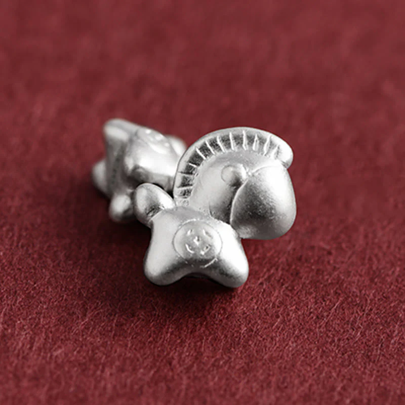 Buddha Stones Anno del Cavallo Argento Sterling 999 Monete di Rame Corda della Fortuna Braccialetto Intrecciato Cavigliera - Image 15