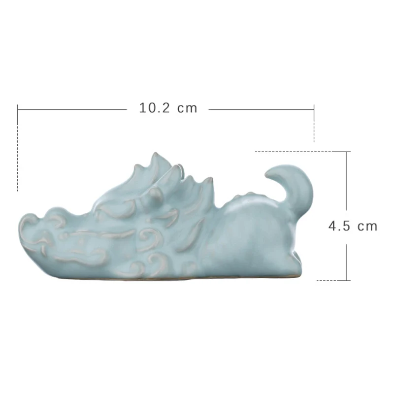 Buddha Stones Anno del Drago Fortuna Ceramica Tea Pet Casa Figurina Decorazione - Image 16