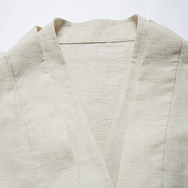 Buddha Stones Autunno Cinese Hanfu Cotone Lino Uomo Giacca Abbigliamento - Image 10