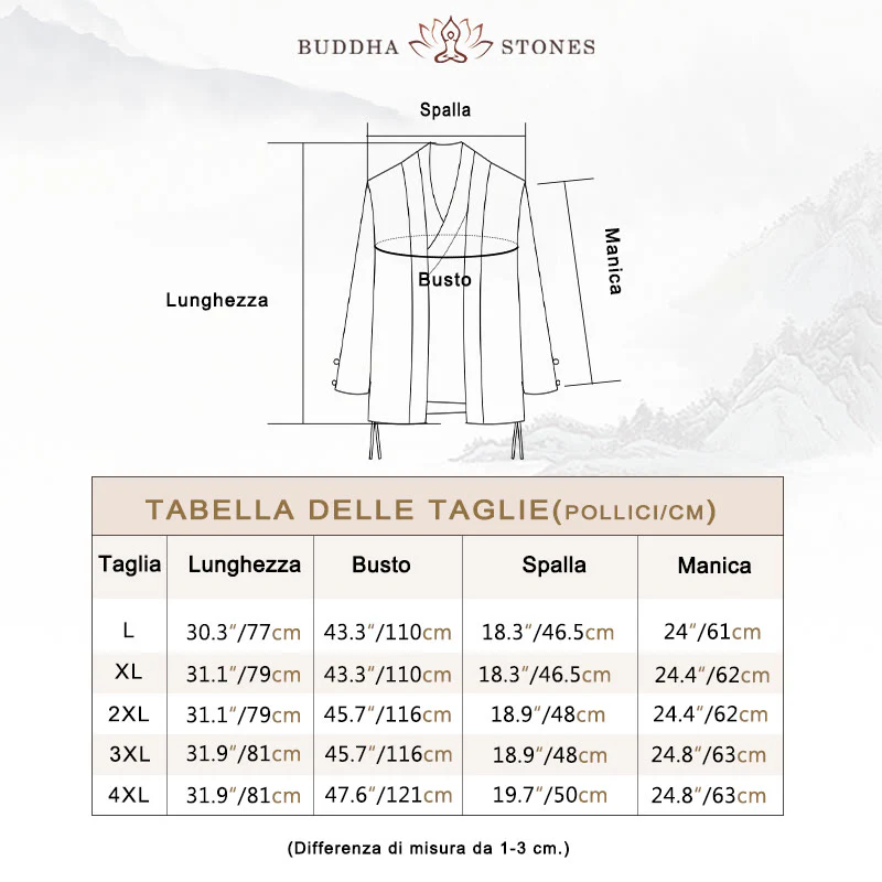 Buddha Stones Autunno Cinese Hanfu Cotone Lino Uomo Giacca Abbigliamento - Image 6