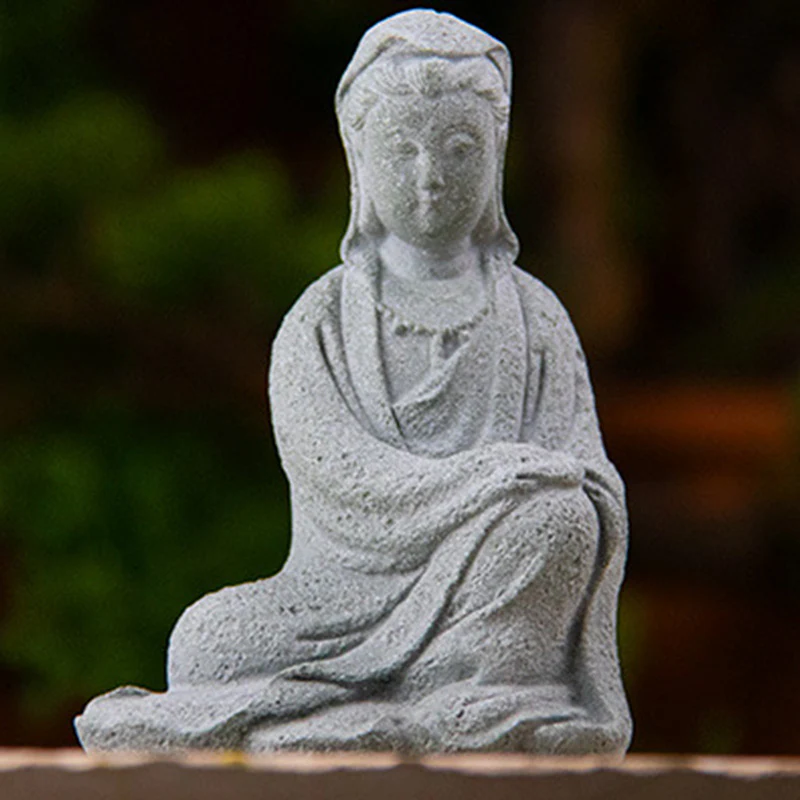 Buddha Stones Avalokitesvara Statua Benedizione Decorazione per la casa - Image 17