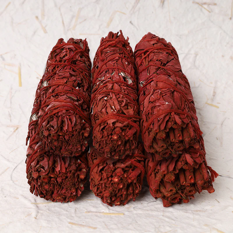 Buddha Stones, bastoncino di salvia con sangue di drago, per purificare l'energia negativa in casa, incenso, meditazione, rituali di guarigione - Image 10