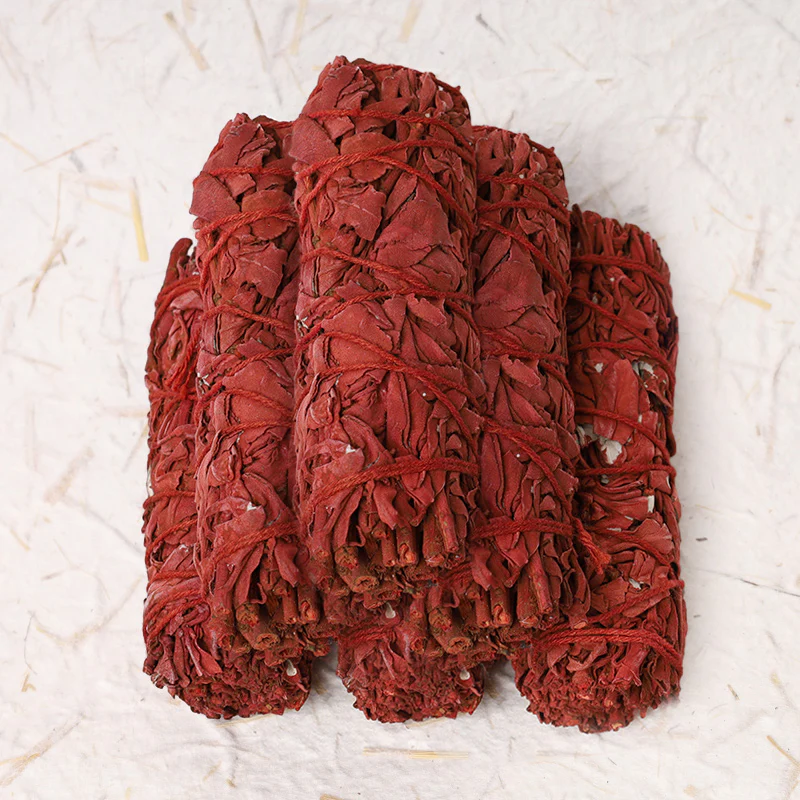 Buddha Stones, bastoncino di salvia con sangue di drago, per purificare l'energia negativa in casa, incenso, meditazione, rituali di guarigione - Image 9