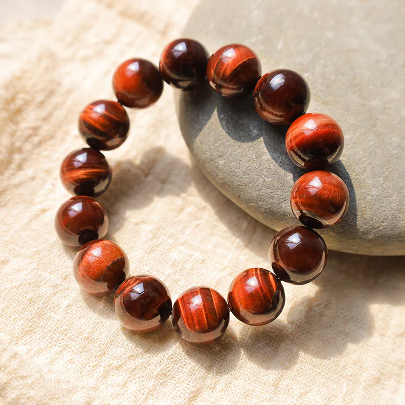 Buddha Stones Bracciale con perle curative in occhio di tigre naturale - Image 21