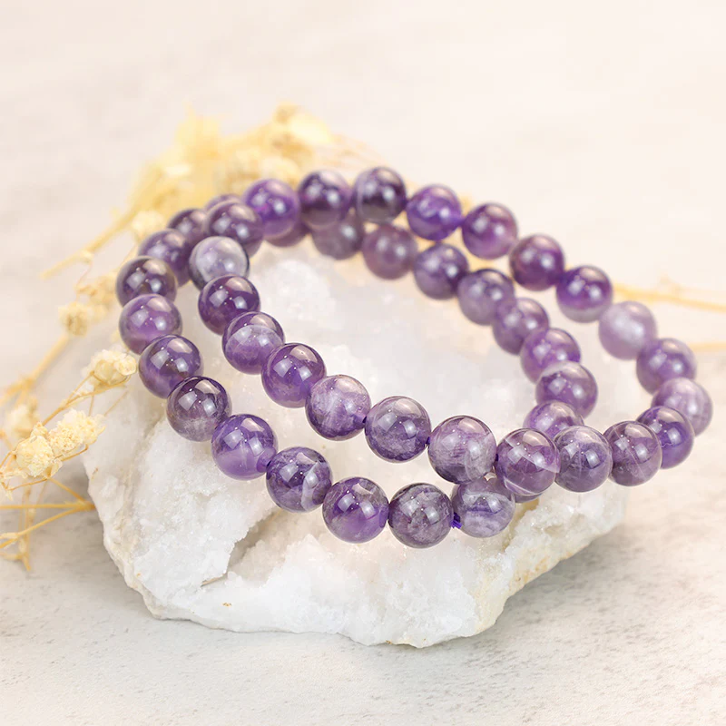 Buddha Stones Bracciale di purificazione in ametista - Image 4