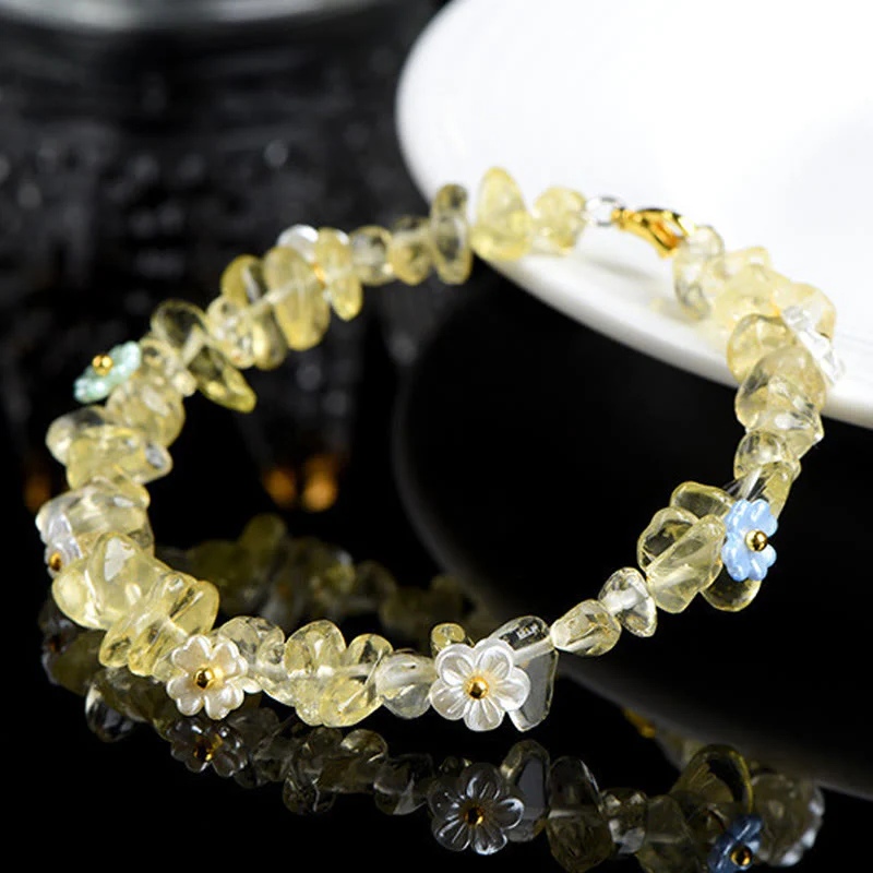 Buddha Stones Bracciale Serenity con Acquamarina Naturale, Peridoto, Quarzo Fragola e Vari Cristalli - Image 20