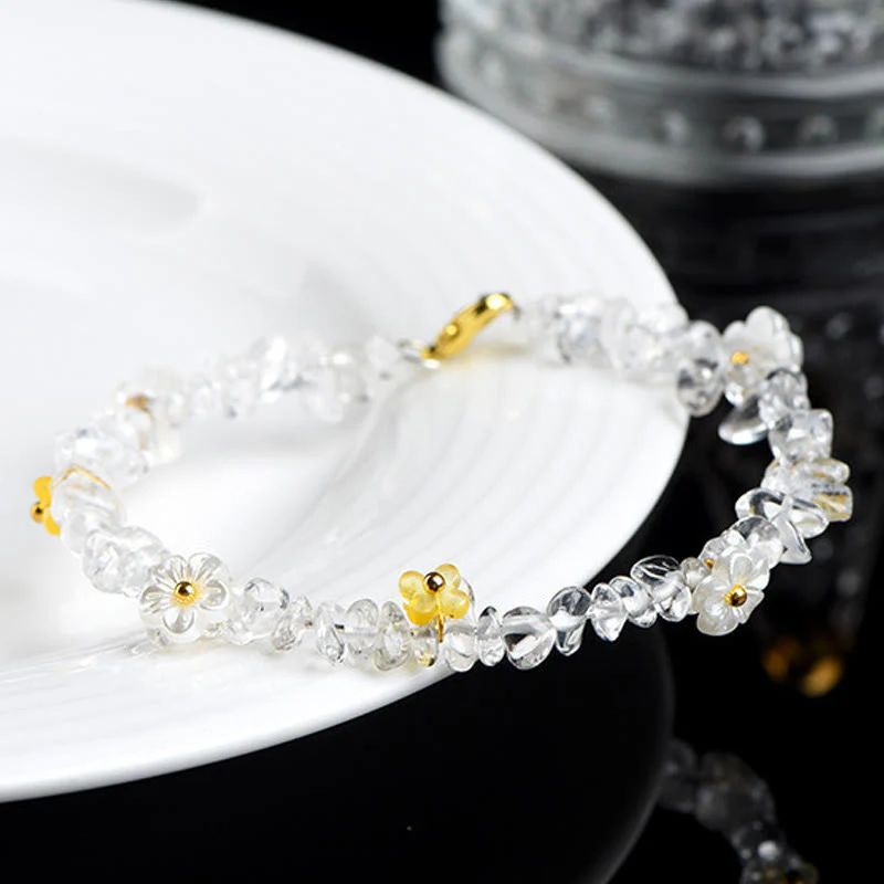 Buddha Stones Bracciale Serenity con Acquamarina Naturale, Peridoto, Quarzo Fragola e Vari Cristalli - Image 32