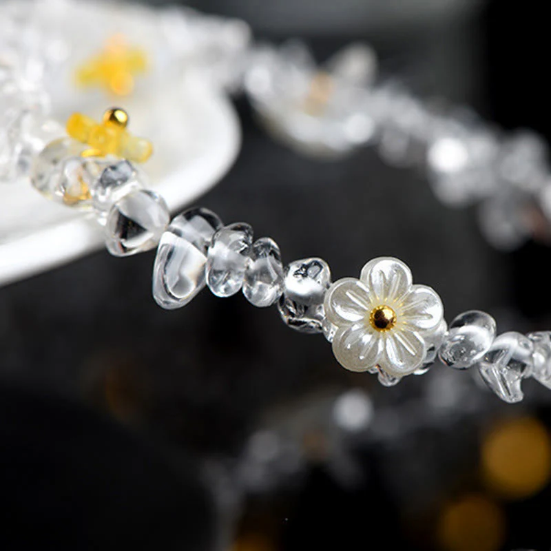 Buddha Stones Bracciale Serenity con Acquamarina Naturale, Peridoto, Quarzo Fragola e Vari Cristalli - Image 34