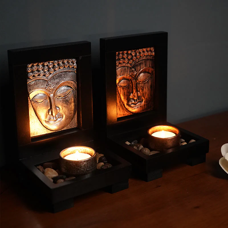 Buddha Stones Buddha Compassione Serenità Casa Preghiera Altare Zen Decorazione - Image 2