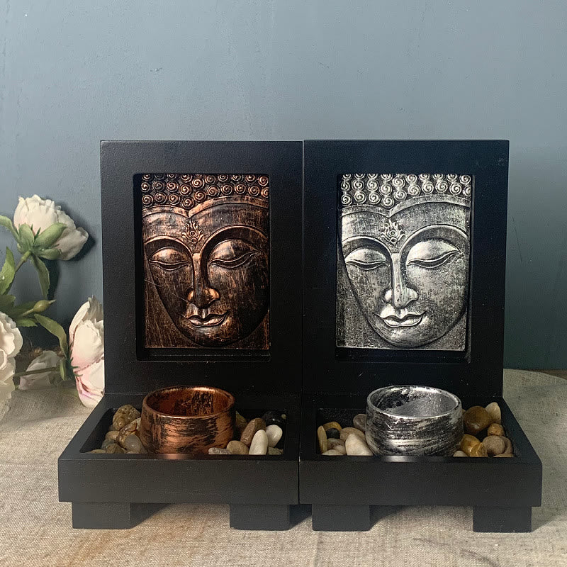 Buddha Stones Buddha Compassione Serenità Casa Preghiera Altare Zen Decorazione - Image 3