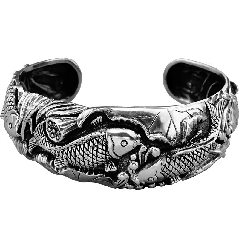 Buddha Stones Buddha Stones Pesce Koi Loto Fortuna Ricchezza Braccialetto - Image 9