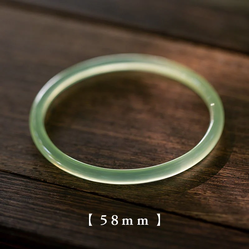Buddha Stones Calcedonio verde naturale Forza Coraggio Bracciale rigido - Image 10