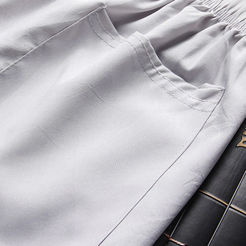 Buddha Stones Capodanno cinese Drago ricamato Rana-bottoni Tang Suit Hanfu tradizionale uniforme Top manica lunga Pantaloni Abbigliamento Uomo Set - Image 12