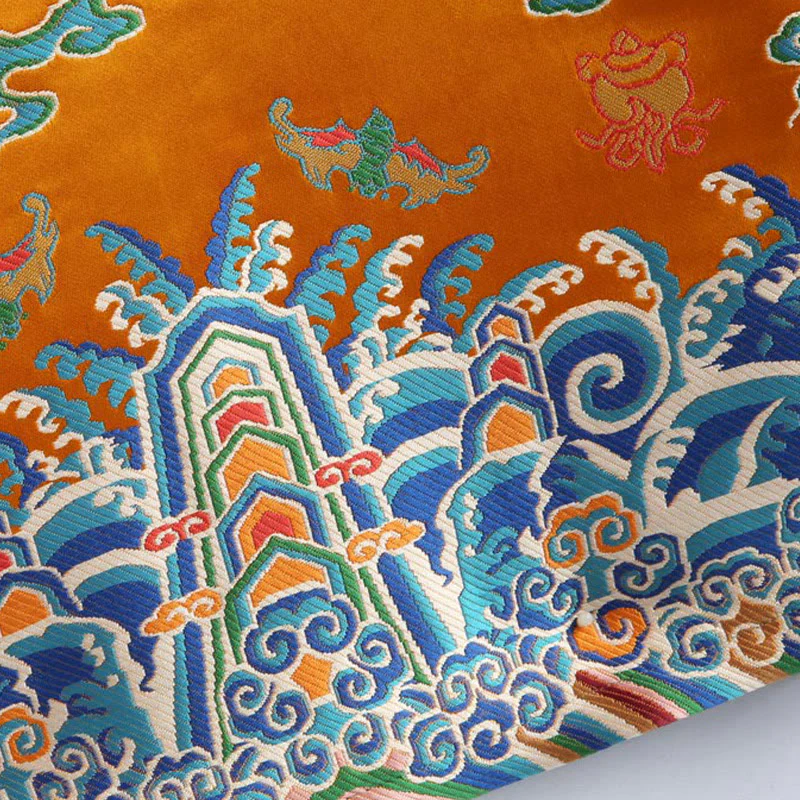 Buddha Stones Capodanno cinese Drago Ricamo Nuvole di buon auspicio Rana-bottoni Tang Suit Giacca Camicia da uomo - Image 11