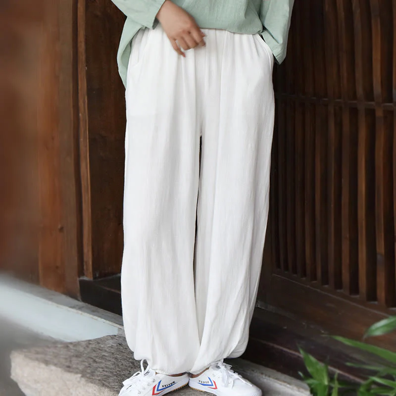 Buddha Stones Casual Plain Loose con tasche - Image 10
