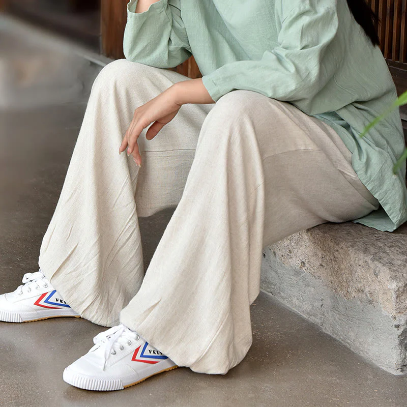 Buddha Stones Casual Plain Loose con tasche - Image 19