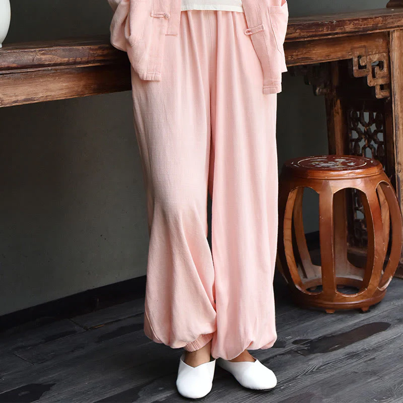 Buddha Stones Casual Plain Loose con tasche - Image 30