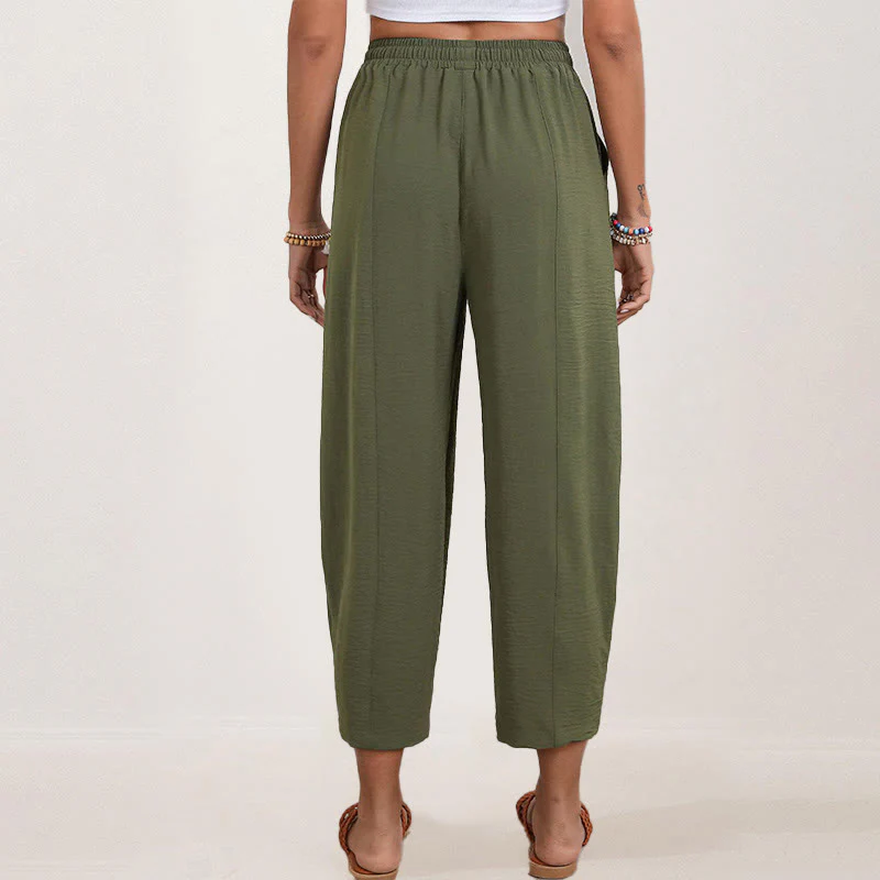 Buddha Stones Casual Plain Loose Coulisse 7/8 in poliestere con tasche - Image 19