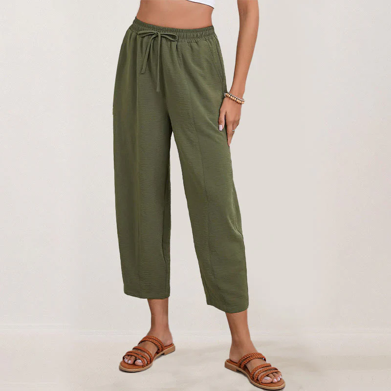 Buddha Stones Casual Plain Loose Coulisse 7/8 in poliestere con tasche - Image 20