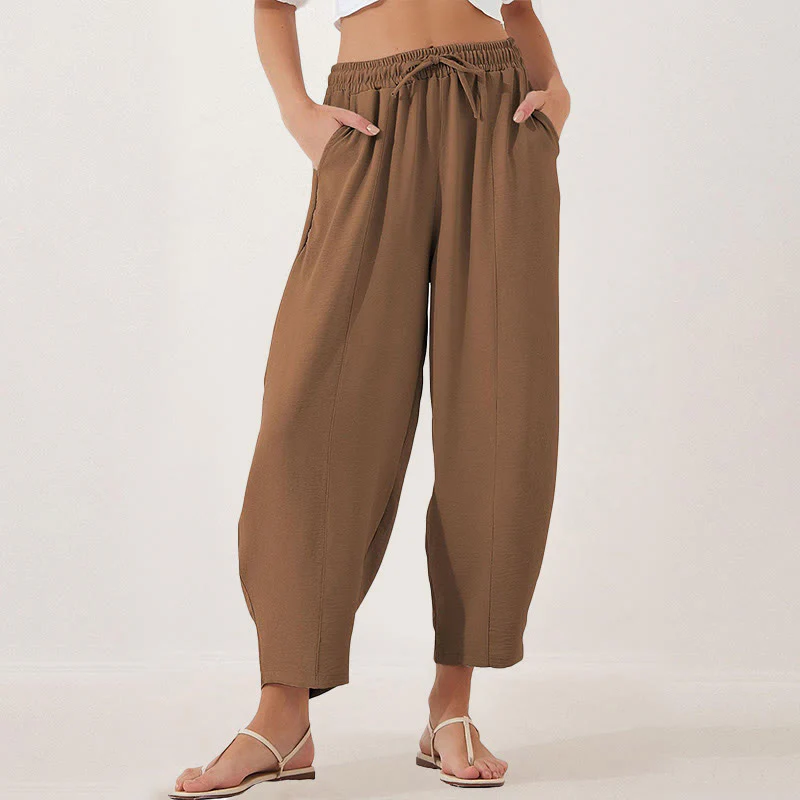 Buddha Stones Casual Plain Loose Coulisse 7/8 in poliestere con tasche - Image 22