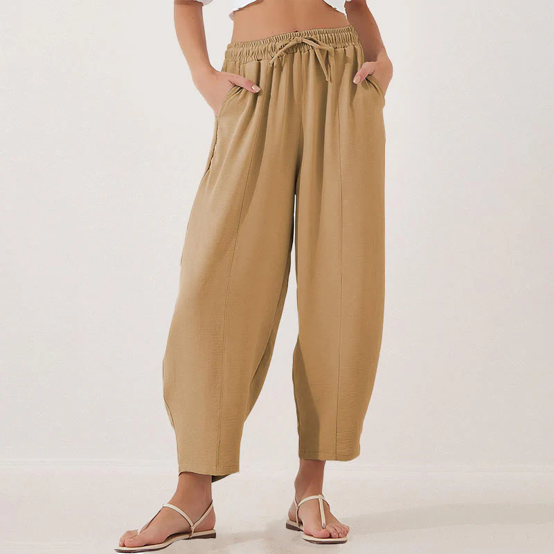 Buddha Stones Casual Plain Loose Coulisse 7/8 in poliestere con tasche - Image 25