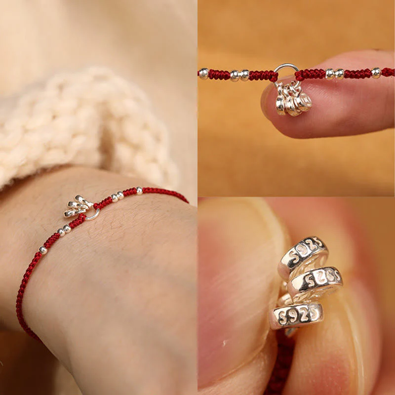 Buddha Stones Cavigliera ultra sottile con design a forma di monete in argento sterling 925, realizzata a mano e resistente - Image 12
