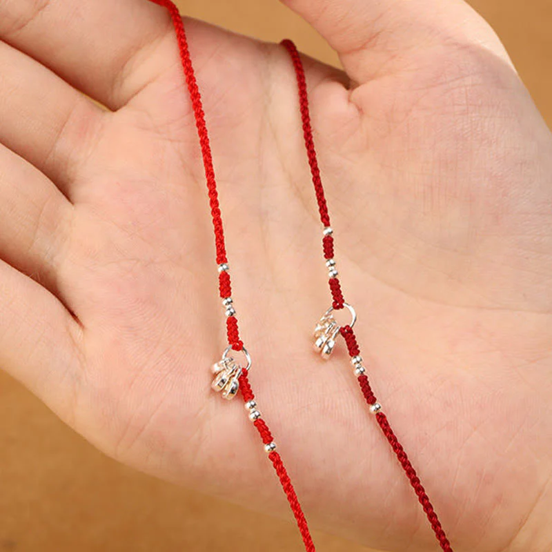 Buddha Stones Cavigliera ultra sottile con design a forma di monete in argento sterling 925, realizzata a mano e resistente - Image 13