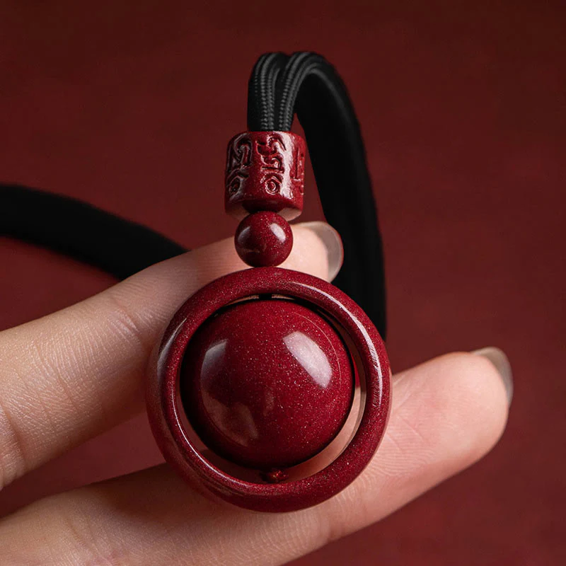 Buddha Stones Cinabro Om Mani Padme Hum PiXiu Benedizione Fortunato Perlina Collana Pendente - Image 17