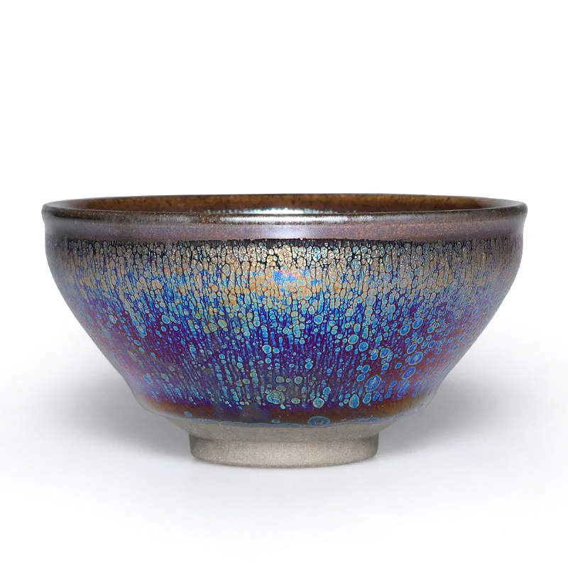 Buddha Stones cinese Jianzhan blu colorato smalto tazza da tè in ceramica Tenmoku Kung Fu tazza da tè con scatola regalo - Image 2